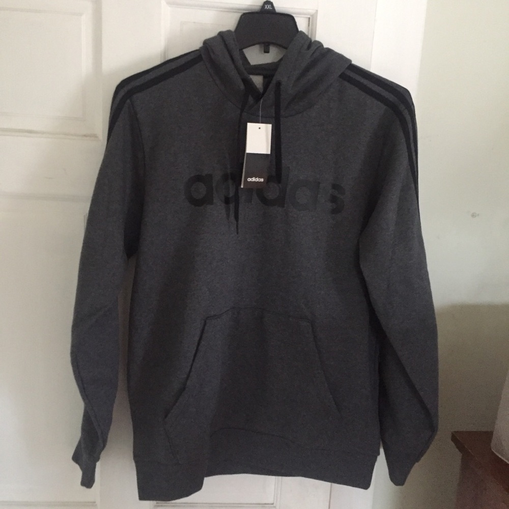 Adidas 3 Striped Hoodie Sweatshirt New NWT